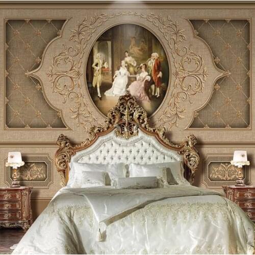 European Retro Art Luxury Photo Wallpapers Mural For Walls 3D Living Room TV Sofa Background Wall Covering Home Decor Wall Cloth
