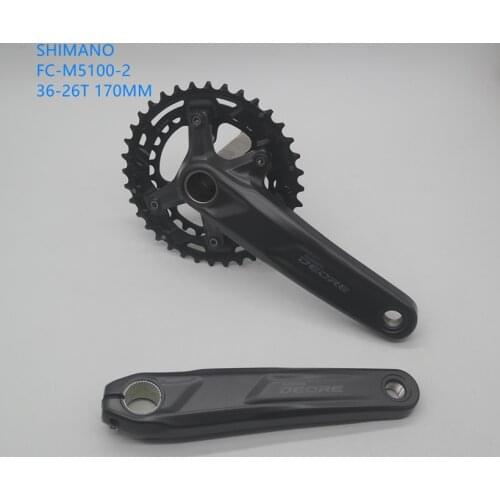 SHIMANO DEORE FC M5100 Crankset M5100-2 2x11-Speed 22S 26-36T 170MM 175MM MTB MOUNTAIN bike chainwheel