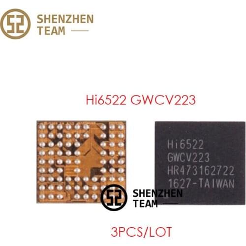 SZteam 3pcs/lot PMIC Hi6522 GWCV223 V2 Power Supply IC For HUAWEI HONOR 4X 6X 7X 8X 8 P8 Integrated Circuits Replacement Parts