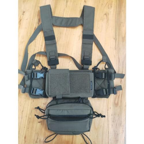 Tactical High-end Version SS Micro Fight Chassis MK4 Chest Rig Set Rangers green