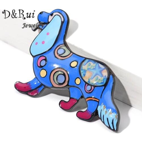 Vintage Animal Dog Brooches Pins for Teen Girls Women Jewelry Enamel Cartoon Brooch Accessories Badges Collar Pin Party Gifts