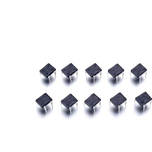 1set/10pcs DB107 1A 1000V 8x6mm Rectifier Bridge 4Pins Direct-Embedded for Converting the AC Into the DC