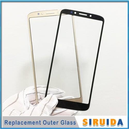 1pcs 5.7inch For Motorola moto G6play XT1922 XT1922-3 XT1922-4 LCD Touch Screen Outer Cover Front Glass Lens Panel Replacement