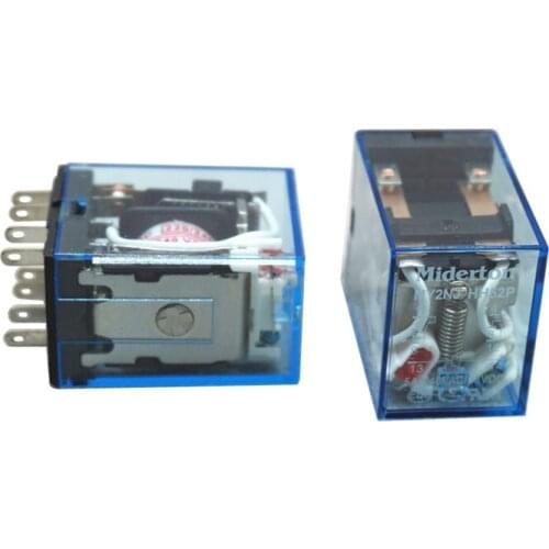 10PCS MY2P HH52P MY2NJ 220V AC Coil General Purpose DPDT Micro Mini Relay FREE SHIPPING