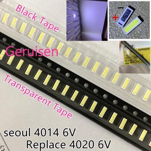200PCS For SEOUL LED 4014 LED Backlight 1W 6V Cool white for LED LCD TV Backlight Application Replace 4020 500PCS 1000 4000pcs