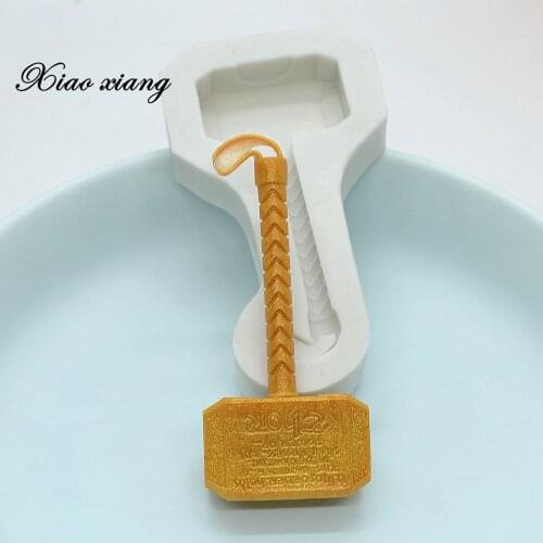 Hero 3D Silicone Molds Cake Decorating Tools Hammer Fondant Chocolate Candy Gumpaste Mold Kitchen Baking Accessories M364
