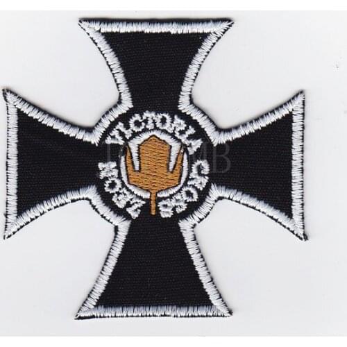 50%Embroidery GUNDAM Zeon Victoria Cross Military Tactical Morale Embroidery patch Badges B2435