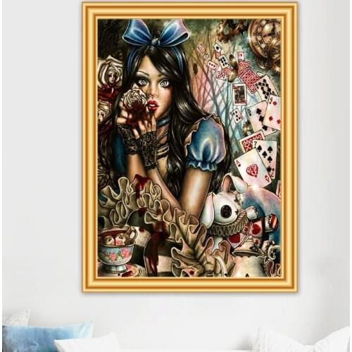 DIY 5D Diamond Painting "Beauty rabbit" Cross Stitch Full Drill Diamond Embroidery Mosaic Picture of Rhinestones Home Decor Gift