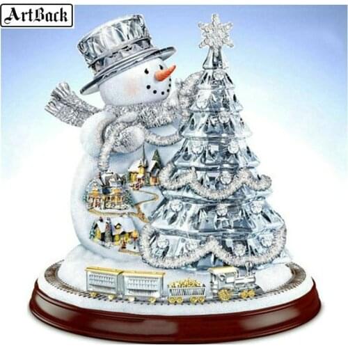 NEW 5d diy diamond painting snowman christmas tree full square drill diamond embroidery 3d mosaic art kids christmas gift
