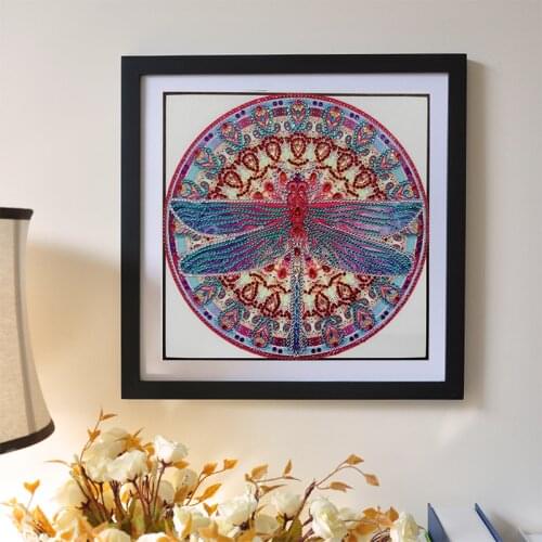 Special Shaped Diamond Painting Mandala Butterfly Flower DIY 5D Drill Cross Stitch Kits Crystal Rhinestone Arts Home Decoration