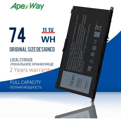 Apexway 11.1V 74WH 357F9 Laptop Battery for Dell Inspiron 15 7000 7559 INS15PD-1548B INS15PD-1548R INS15PD-1748B INS15PD-1748R