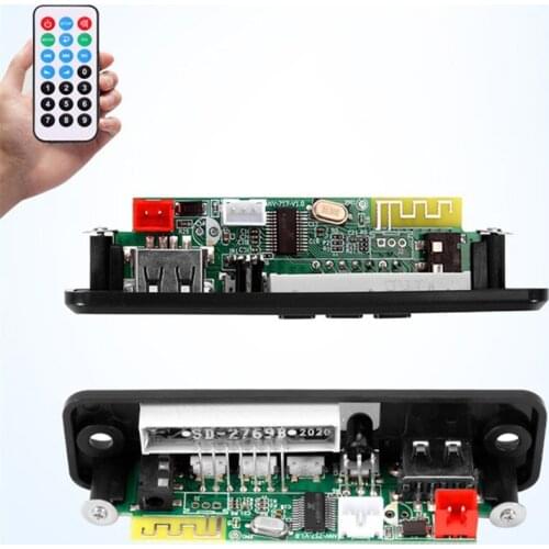 TWS Bluetooth-compatible 5.0 Handsfree Car Kit APE/MP3 Decoding Decoder Board FM Radio AUX