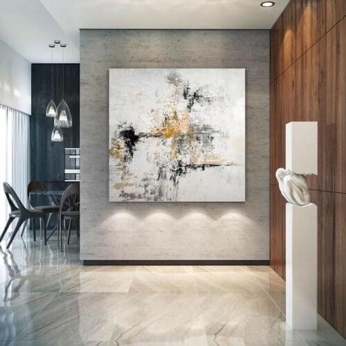 100%Handmade Large Modern Wall Art Painting Large Abstract Wall Art Painting For Home Colorful Abstract Bedroom Wall Living Room