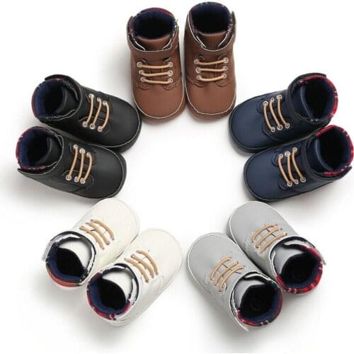 New Fashion Toddler Boy Girls Boots Shoes Sneaker Soft Sole 0-18 Months Crib Shoes Girl Newborn Baby Infant Boots
