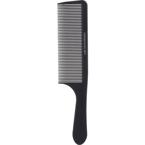 1Pc Hair Cutting Black Hairdressing Heat Resistant Antistatic Comb Cutting Comb Carbon Hair Stylist Salon Carbon Combs Tool