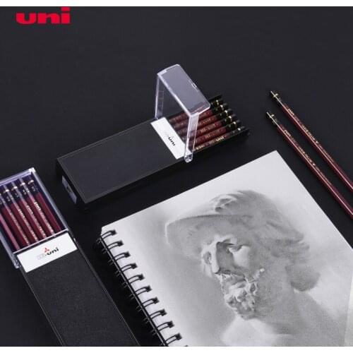 Uni Mitsubishi Hi-Uni Sketch Wood Pencil Professional High Quality Writing And Drawing Pencils 12pcs Pack For Each Box