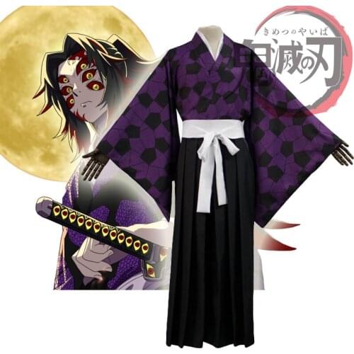 Kimetsu no Yaiba Demon Slayer Cosplay Costume Kokushibou Kyoumei Nezuko Agatsuma Zenitsu Tomioka Giyuu Muzan Cosplay anime