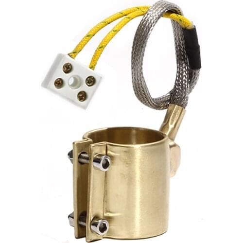 90mm Inner Diameter 40~60mm Height Brass Band Heater 110V/220V/380V 500W/600W/750W Electric Heating Ring for Extruder