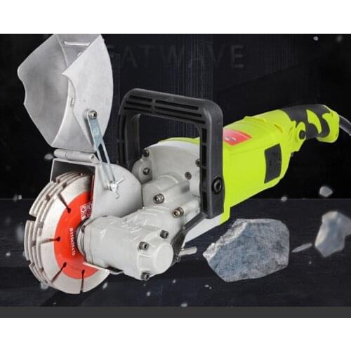 Wall chaser slotting machine one-time cutting machine high-power dust-free hydropower project installation wall concrete