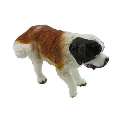 Model simulation model 2020 toy Saint Bernard Animal Simulation Doll Home Decoration Dog Toys Cute Puppy Dog Model Simulation