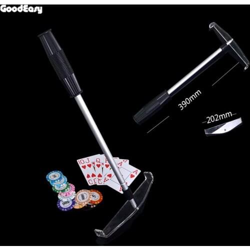 Poker Chip Push Chips Harrow Flexible Metal Chips Grilled target telescopic rod / bar Poker Table Accessories