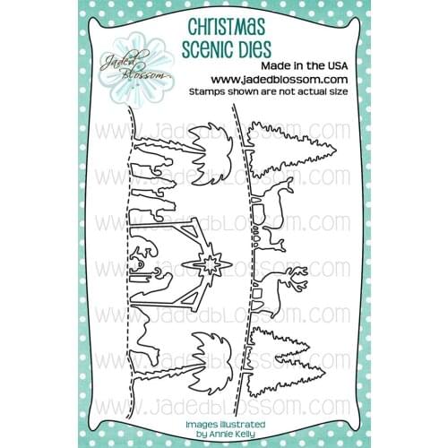 Christmas Scenic Metal cutting dies cut die mold card Scrapbook paper craft knife mould blade punch stencils