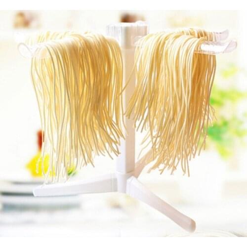 Foldable Pasta Drying Rack -Spaghetti Noodle Dryer Stand for Noodles, Spaghetti Dryer, Pasta Dryer with 5 Bar Handles
