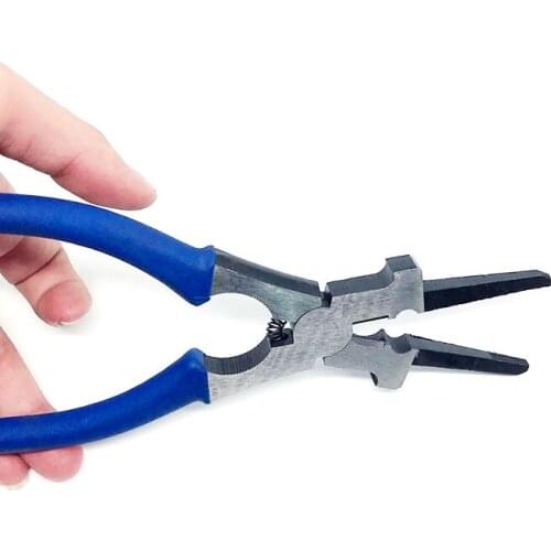 MIG Welding Pliers Insulated Flat Mouth Handle Carbon Steel for Welding Torch Mig Wire Cutting Multipurpose Tools Spring Loaded