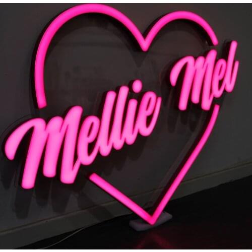 Factory Outlet Personalized Trimless Led Channel Letter Painted Metal Logo Advertising Signage Wall-mounted Storefront SUS/PMMA