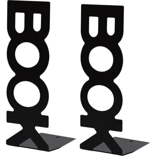 1 Pair Bookends for Library School Book Holder Book Letter Book Baffle