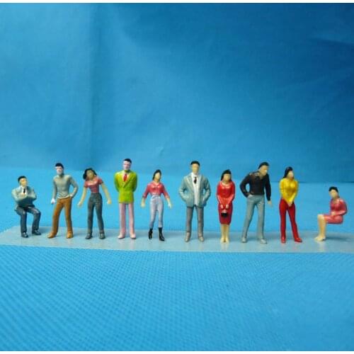 100Pcs 1:75/1:100/1:150 Mixed Miniature Sand Model DIY Standing People Figures Kids Educational Toys for Children Gifts
