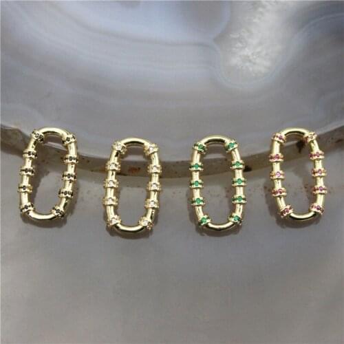 20*10mm 20pcs/lot High quality colorful cz pendant,cute shape cubic zircon charm,bracelet/necklace component wholesale