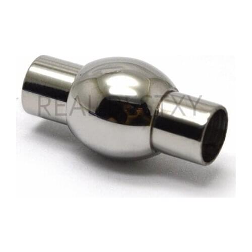 20pcs/lot 5mm hole Strong steel Magnetic Clasps For Necklace Bracelet Chain stainless steel Buckle Connector Hook magnet clasps