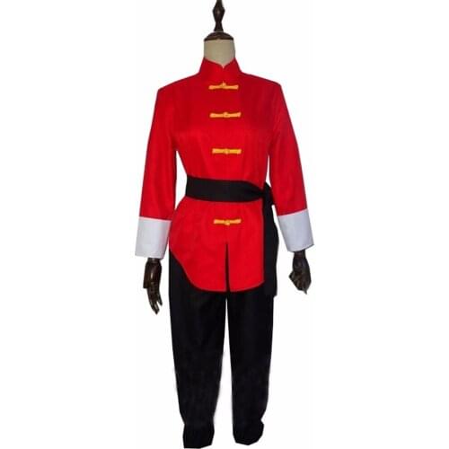 2017 Ranma 1/2 Saotome Ranma cosplay costume Red Version