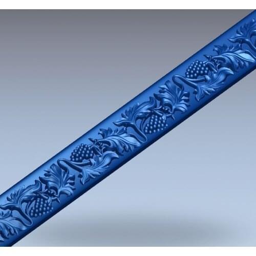 3d model relief for cnc in STL file format Meandr_7