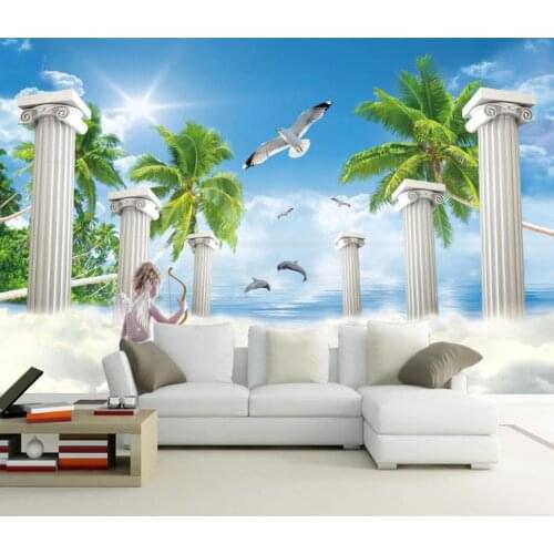 3d wallpaper murals custom living room bedroom home decor 3d Aegean background wall decorative painting murals