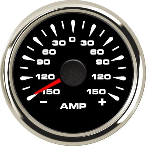 SAMDO 150A Multi Color Back Light Ampere Gauge Ammeter AMP Meter Waterproof 2" 52MM With Current Sensor