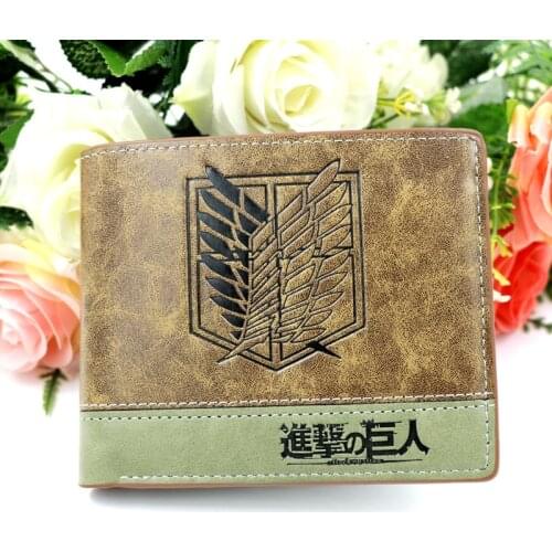 Anime Fullmetal Alchemist Khaki PU Leather Wallet Short Purse with Card Holder