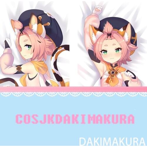 Anime Dakimakura Genshin Impact Diona HD Print Pillowcase Body Hugging Pillow Cover Case Room Otaku Cosplay Decorative Cushion