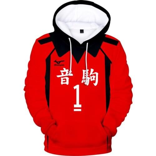 Anime Haikyuu Nekoma High School Yaku Morisuke Kuroo Kozume Kenma Cosplay Costume Long Sleeve Wens Womens Hoodies Halloween