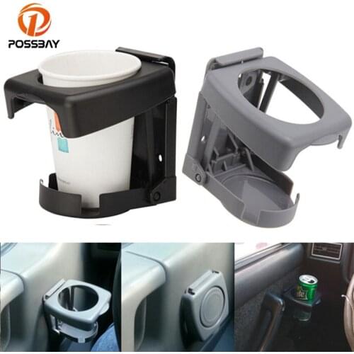 POSSBAY Car Cup Holder Mount Stand Holders Auto Supplies Folding Bottle Coffee Drink Holder Universal for BMW Ford Nissan Golf