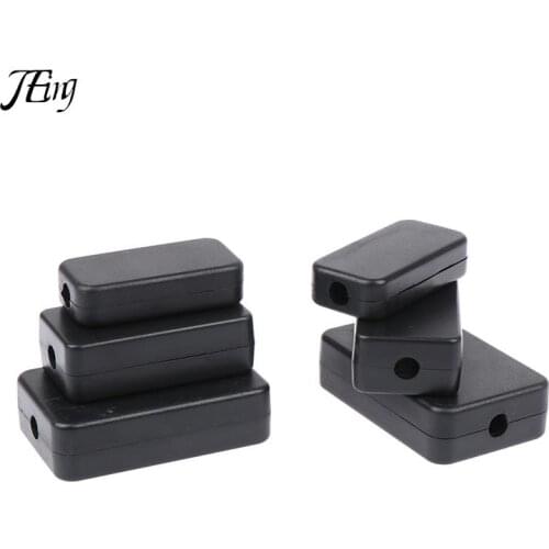 2Pcs ABS Plastic Multi Specification Electronic Case Black Junction Box