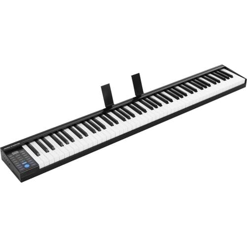 88 Keys Digital Electronic Piano Keyboard MIDI Output Built-in Stereo Speakers Light Strip with 400 Tones 128 Rhythms 80 Demo
