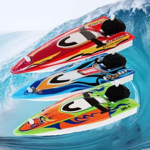 Baby Toy Kid Wind Up Clockwork Inflatable Boat Ship Bath Toy Play Water Bathroom Oct20-A