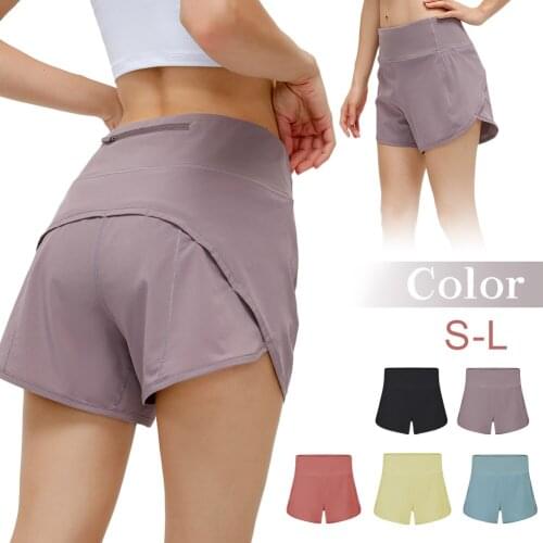 Womens Yoga Shorts Running Shorts Back Zipper Pocket Athletic Sports Shorts Exercise Workout Training Shorts Activewear