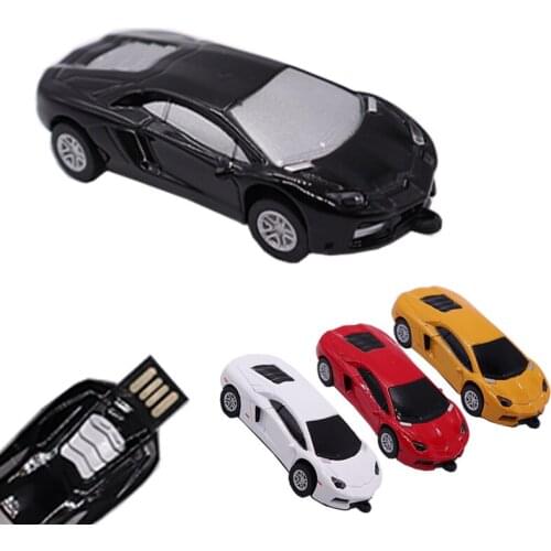 Flash drive cartoon sports car pen drive 4GB 8GB 16GB 32GB 64GB metal car memoria usb stick pendrive Super cool gift usb flash