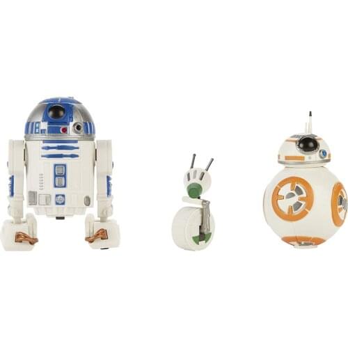 Star Wars Galaxy of Adventures R2-D2, BB-8, D-O Action Figure 3 Pack, 5" Scale Droid Toys with Fun Action Features HASBRO