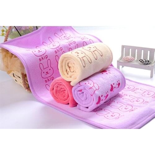 Hot Sale New Arrival Comfortable Nano microfiber Baby Face Towels Children Towels Cartoon Hair Towels 50x20cm