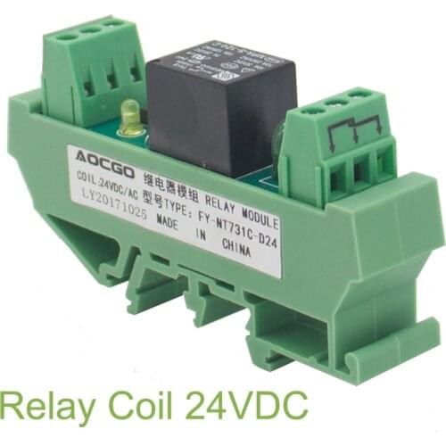 Custom-Made 1/2/4/8/16 channel T73 AC/DC 24V DIN Rail Mount Relay Module