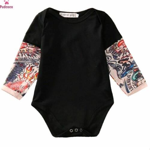 Pudcoco Casual Cotton Newborn Infant Set body Baby Boy Clothes Print Romper Patchwork Bodysuits Jumpsuit outfits 0-18M боди